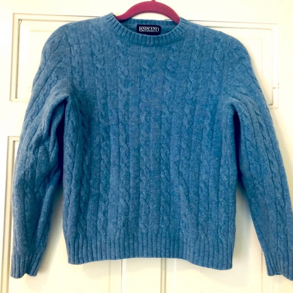Land’s End Blue Wool Sweater